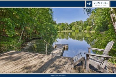 Eigener See, Gästehaus, Bebauungspotential und moderne, großzügige und energieeffiziente Immobilie