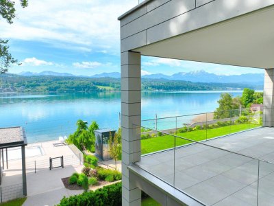 AUFGEPASST - 4-Zimmer-Seewohnung mit atemberaubenden Wörthersee- und Karawankenblick (Erstbezug)