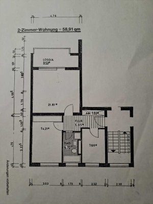 Helle 2-Zimmer Wohnung mit Balkon in Hannover-Ahlem