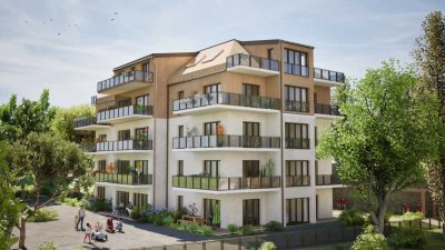 Maisonette-3-Zimmer-Wohnung mit zwei Terrassen im KfW-55-Neubauprojekt