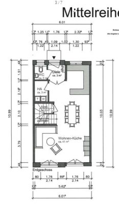 Mittelreihenhaus in ruhiger/zentraler Wohngegend