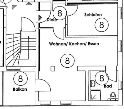 Charmante 2-Zi.-Wohnen in Thannhausen, mit Einbauküche und Balkon