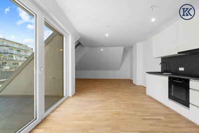 2-Zimmer-Erstbezug in Kagran – Top Lage &amp; ca 26 m² Sonnenterrasse mit modernem Komfort!