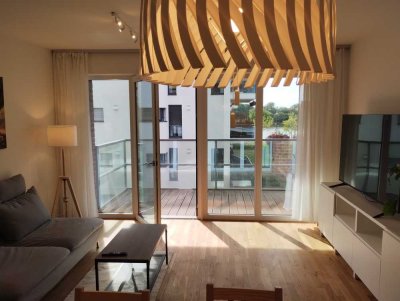 Vollmöblierte 3-Zimmer-Wohnung mit Weserblick & Balkon