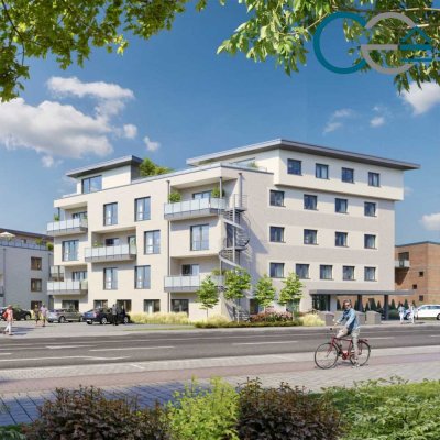 Neubau: Exklusive 4-Zimmer-Etagenwohnung mit Balkon – barrierearm/ modern und stadtnah!