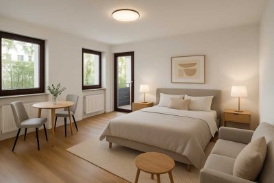 Frisch renoviert & zentral! Helle 1-Zi.-Wohnung mit Loggia - Ohne Provision!