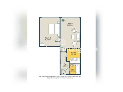 Tauschwohnung: 2-Raumwohnung gegen mehr Zimmer