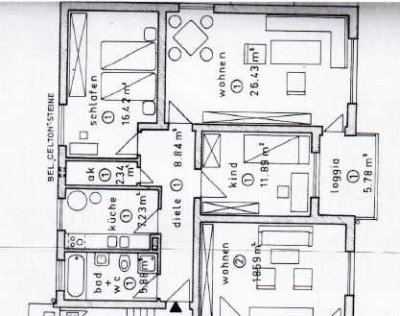 3 Zimmer Etagenwohnung in kleinem Mehrfamilienhaus mit guter Verkehrsanbindung