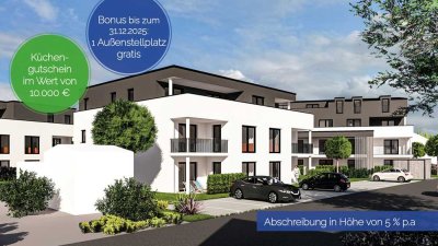 Modern & exklusiv Wohnen! 3-Zi-Erdgeschosswohnung mit Südterrasse und Garten (W6)