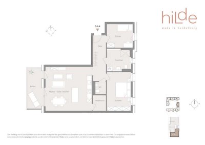 Moderne 3-Zi.-Whg. mit großem Wohnbereich