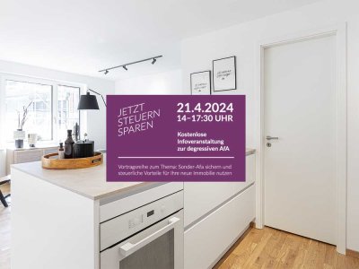 Bezugsfrei ab Mai 2024 - Modernste 3-Zi.-Wohnung mit Balkon + barrierefrei in „Grand-Cru-Lage”