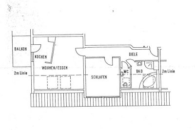 Bezugsfreie Traumwohnung: Helle 2-Zimmer-Dachgeschosswohnung mit Balkon & Stellplatz in Herrnsheim