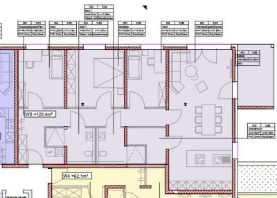 moderne Neubau-Wohnung, barrierefrei, 4 Zimmer, 2 Bäder mit Dusche