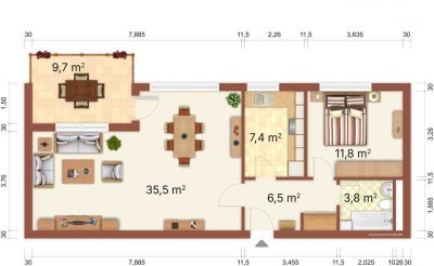Penthouse Erstbezug