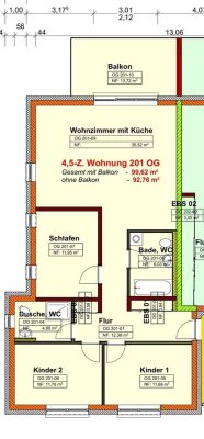 Attraktive Neubau 4,5-Zimmer Wohnung mit Balkon in Ebenweiler