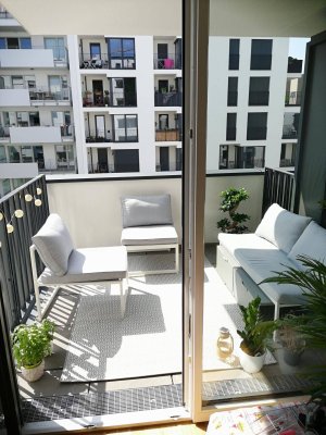 Moderne 2-Zimmer-Neubauwohnung mit Balkon &amp; hochwertiger Einrichtung – Nähe U1, 1220 Wien / Kirschblütenpark