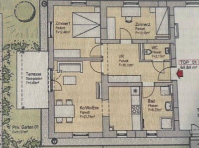 Nachmieter für Erdgeschosswohnung mit Garten und Terrasse in Heimschuh