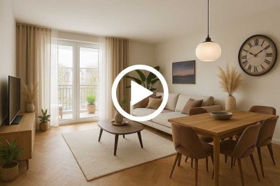 Lichtdurchflutete Wohnung mit Aufzug und 2 Balkonen in KA-Knielingen