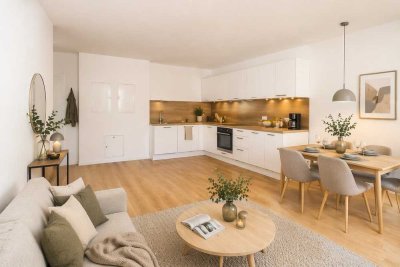 Helle 2-Zimmer-Wohnung mit Terrasse