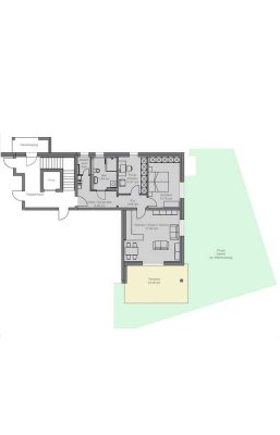 3 Zimmer Terrassenwohnung mit Garten, 88qm, Erstbezug, Einbauküche, Barrierefrei