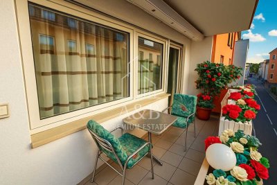 * Stilvolle 3 ZKB mit Balkon und Aufzug mitten in den Mannheimer Quadraten *