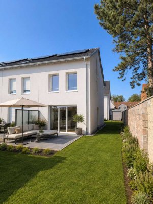 Neubau-ReihenENDhaus mit EBK und Garten inkl. PV-Anlage in Feldrandlage in Darmstadt-Wixhausen
