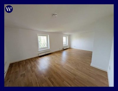 … in grüner, zentraler Stadtlage: Bezugsfertige 3-Zimmer-Wohnung + Einbauküche + Laminat