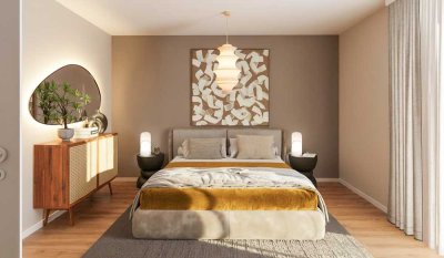 3-Zi.-Wohnung mit 93 m² Gartenanteil und Loggia