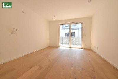 Platz zum Ausbreiten - geräumige 2.Zimmer-Wohnung mit energieeffizienter Wärmepumpe und Loggia - bei U1
