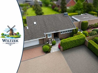 Exklusiver villenartiger Bungalow mit privater Wellnessoase und Künstler-Unikat in Krefeld-Verberg