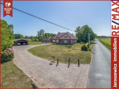 * Idyllisches Reiteranwesen in Wymeer-Einfamilienhaus mit Reitplätzen über 10 h * Grundstücksfläche