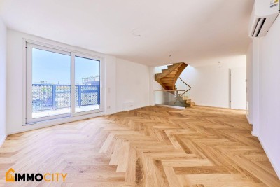 Luxuriöse 4-Zimmer-Dachgeschosswohnung mit 43 m² Panoramaterrasse – Familienhit mit hochwertiger Ausstattung, moderner Wärmepumpenheizung und exklusivem Wohnkomfort