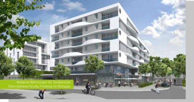 Freiburg- NUR f. Studierende-moderne 1ZW in Spitzengestaltung mit Balkon.
Studienraum  Ab 1.08.25