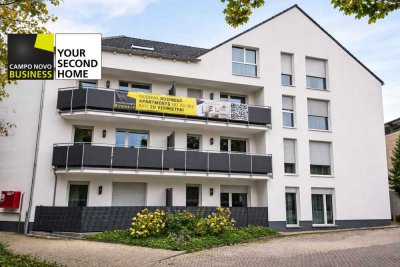 Fully furnished apartment with premium amenities and a balcony in a peaceful setting