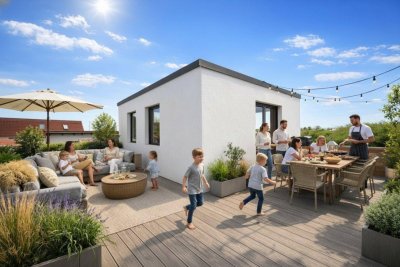 WOHNEN auf HÖCHSTEM Niveau | Erstbezug 2026 | Garten &amp; Dachterrasse | Doppelhaushälfte | 2 Stellplätze