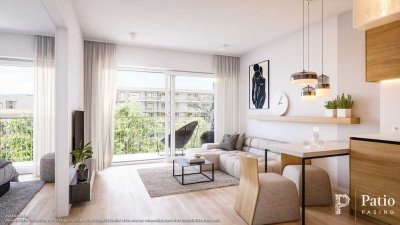1. Verkaufsabschnitt in Kürze bezugsfertig: 2-Zi-Whg mit Duschbad und extragroßem Balkon
