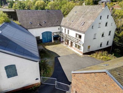 Landliebe! "Alte Mühle" mit 6,5 Hektar Land in einem kleinen Westerwalddorf / VG Westerburg!