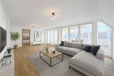 Großzügige 3-Zimmer Dachgeschosswohnung mit Balkon in Kempten Innenstadt