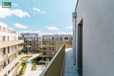 Endlich Platz im provisionsfreien Erstbezug - geräumige 2.Zimmer mit Balkon, Geothermie, Fussbodentemperierung, tlw. Raumhöhe 2,60m!