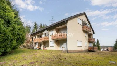 Möblierte 1,5-Zimmer-Wohnung mit Balkon und Tiefgaragenstellplatz in ruhiger Waldrandlage