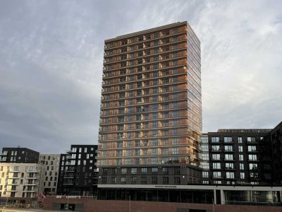 Möblierte 2-Zimmer-Wohnung im 9. Obergeschoss des ikonischen Holzhochhauses ROOTS – Nachhaltiges Woh
