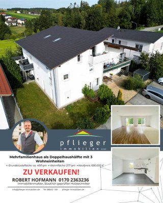 Mehrfamilienhaus als Doppelhaushälfte mit 3 Wohneinheiten