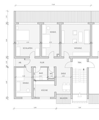 Traumhafte 4,5-Zimmer-Erdgeschosswohnung zwei Balkonen & moderner Ausstattung – frei ab 01.09.2025