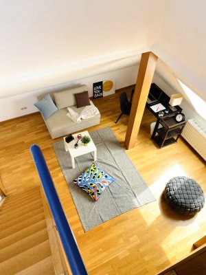 vollausgestattete 1-Zimmer-Maisonette-mit Einbauküche & Waschmaschine in TU Nähe
