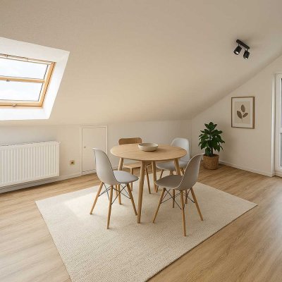 Schöne 2-Zimmer-DG-Wohnung mit großem Balkon