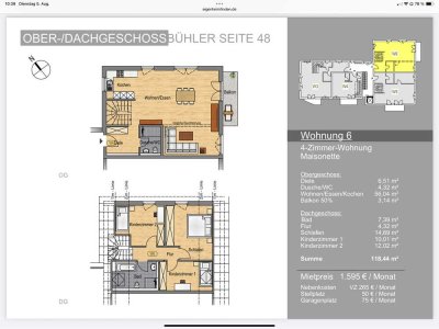 Geräumige 4-Zimmer Wohnung mit Balkon in Bühl