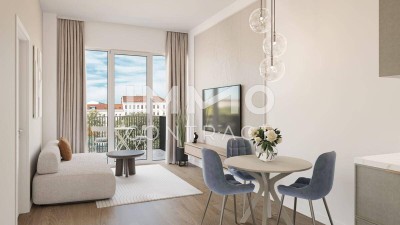 WOHNEN AM PARK - Urban &amp; Grün - Investieren mit Weitblick! 2-Zimmer Neubau! Erstbezug!