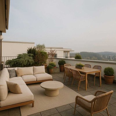 Penthouse mit Panoramablick – Ein Rohdiamant über den Dächern von Esslingen
