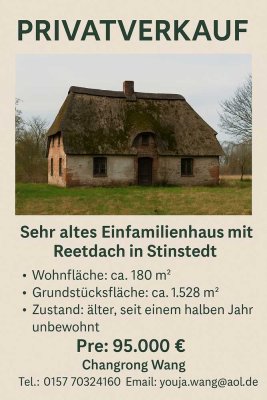 Privatverkauf – Altes Haus mit großem Grundstück für zwei Neubauten“