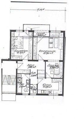 Ansprechende und gepflegte 2,5-Zimmer-Hochparterre-Wohnung mit Balkon in Weingarten